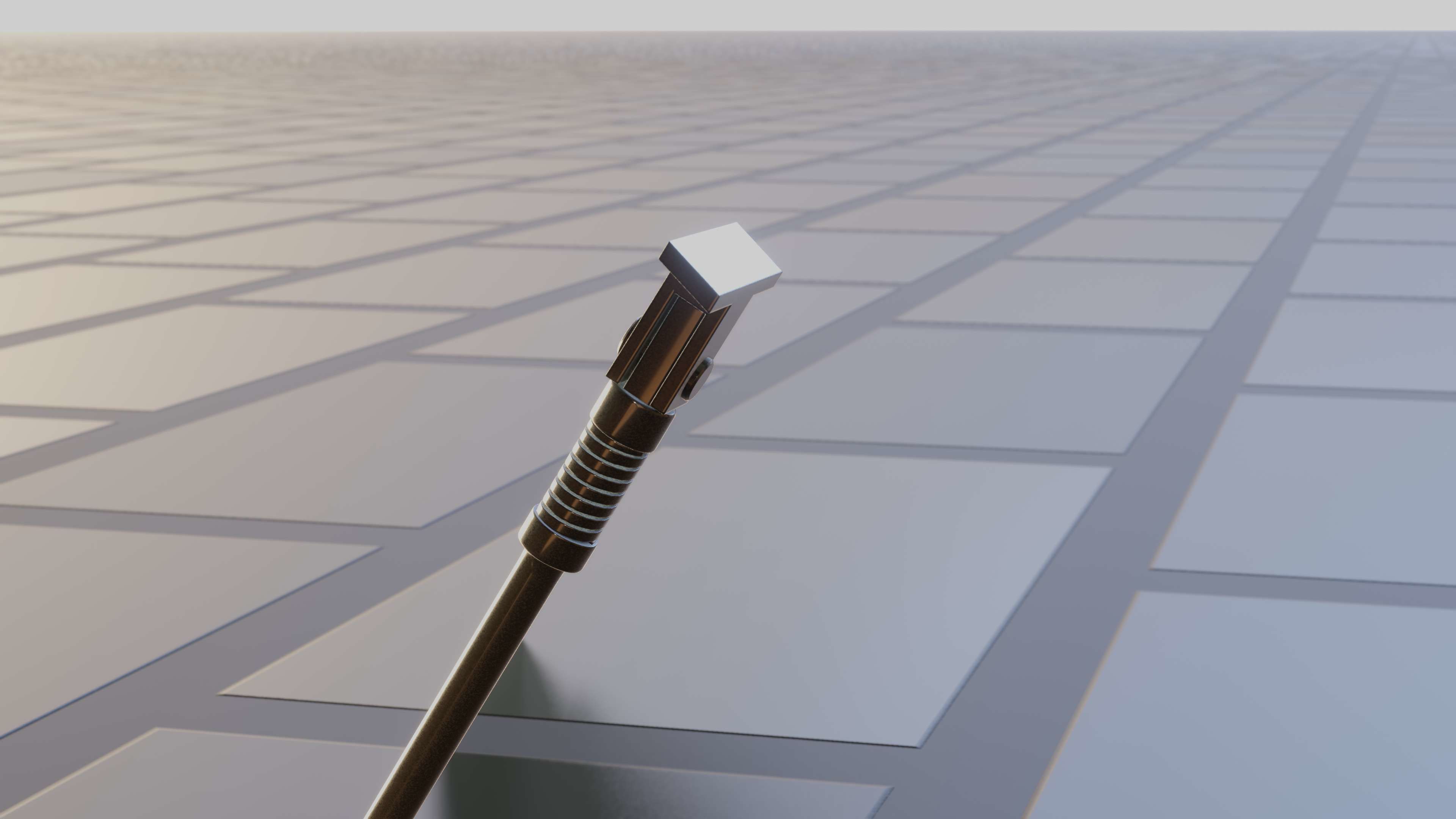 E-Scooter Stand with Procedural PBR Material Setup 3D model_37