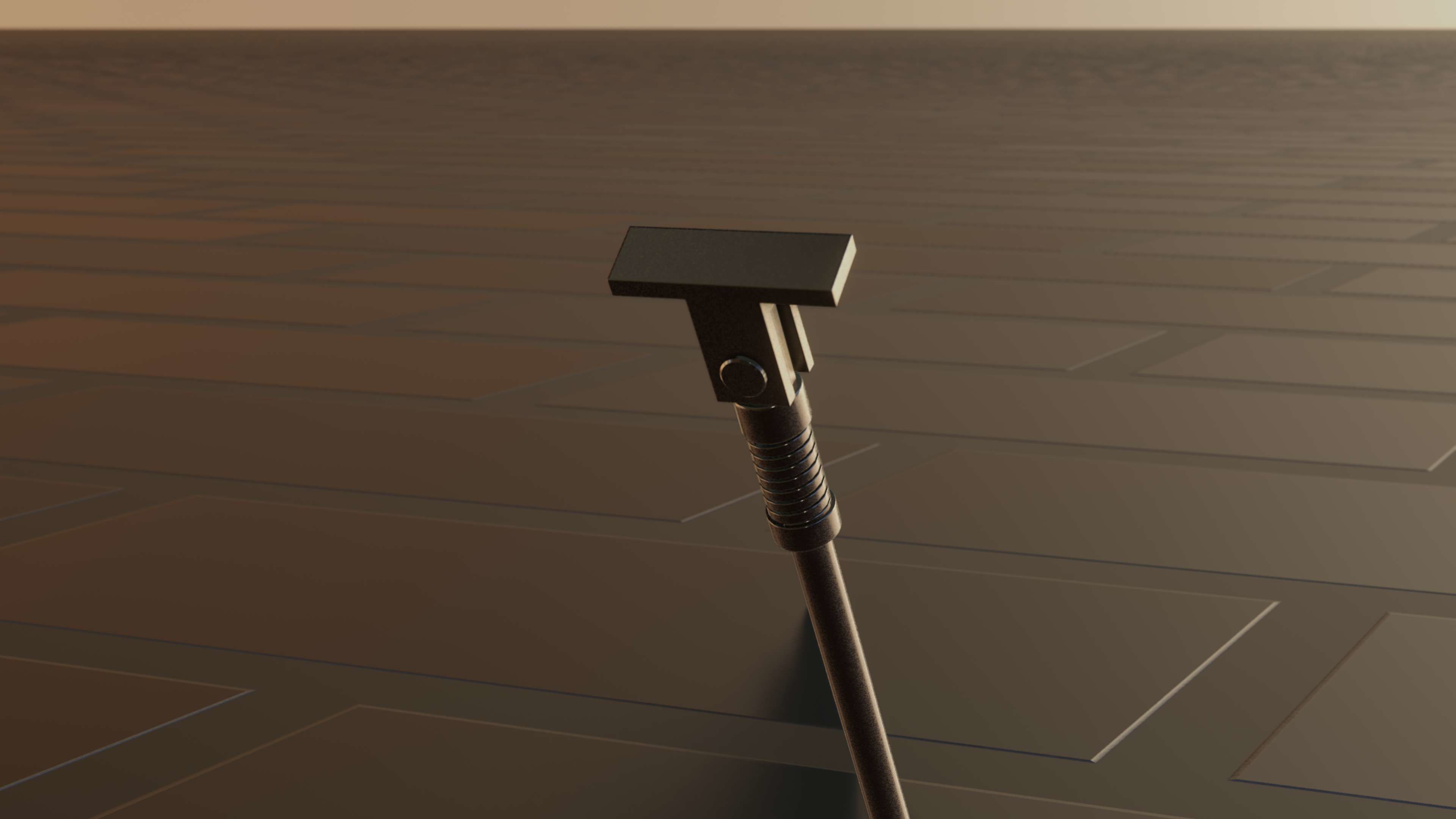 E-Scooter Stand with Procedural PBR Material Setup 3D model_19