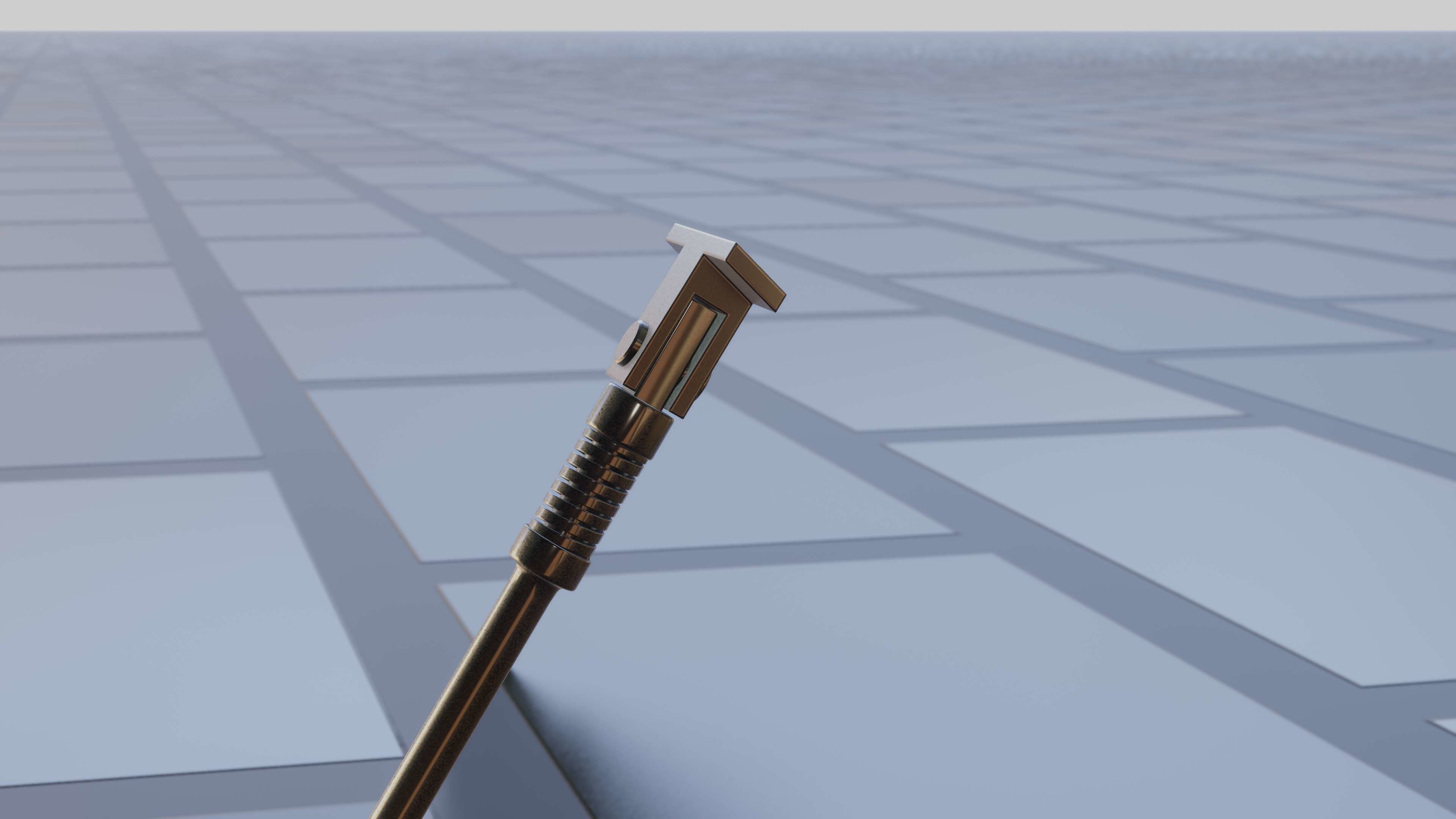 E-Scooter Stand with Procedural PBR Material Setup 3D model_27