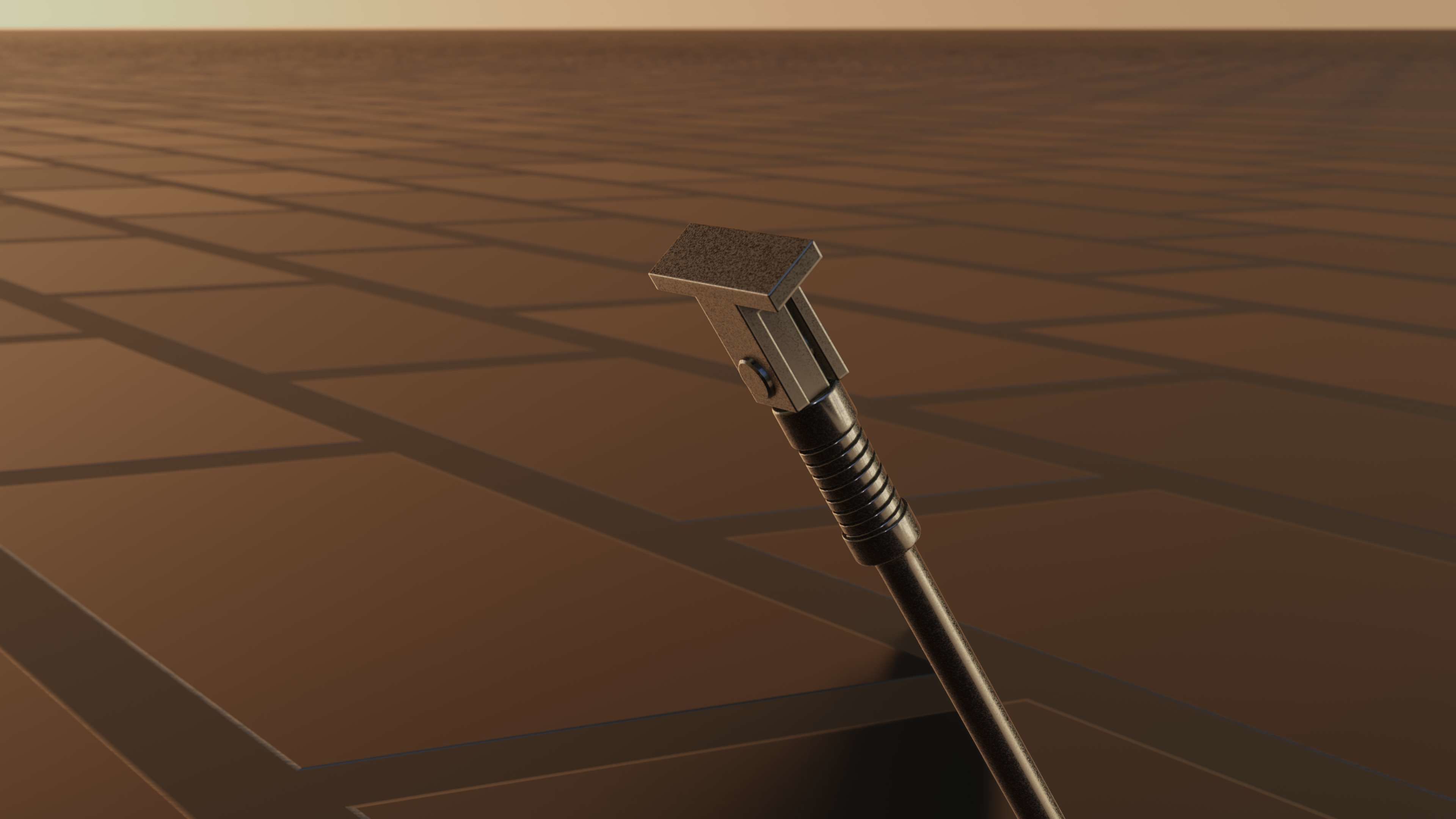 E-Scooter Stand with Procedural PBR Material Setup 3D model_69