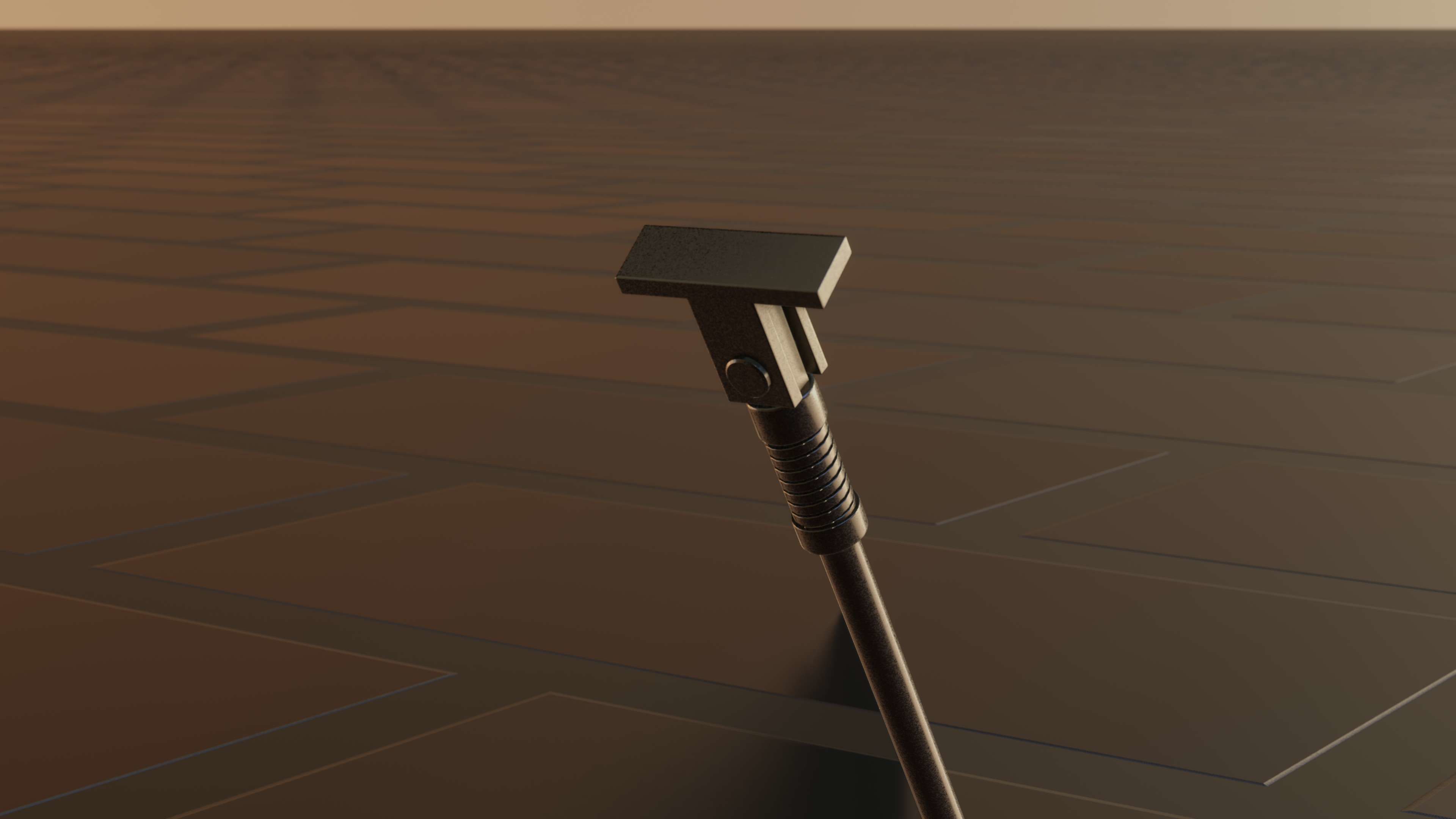 E-Scooter Stand with Procedural PBR Material Setup 3D model_32