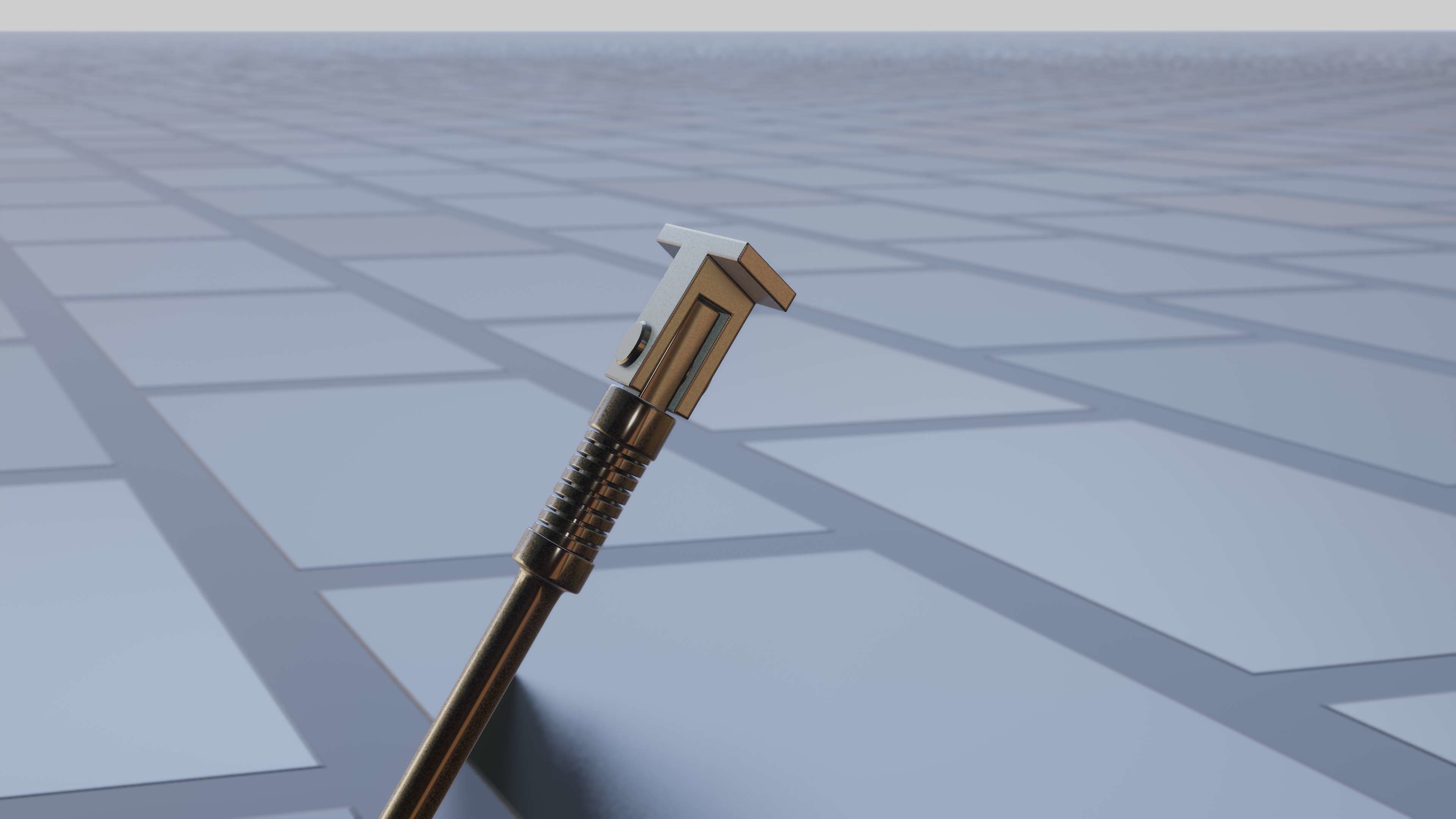 E-Scooter Stand with Procedural PBR Material Setup 3D model_23