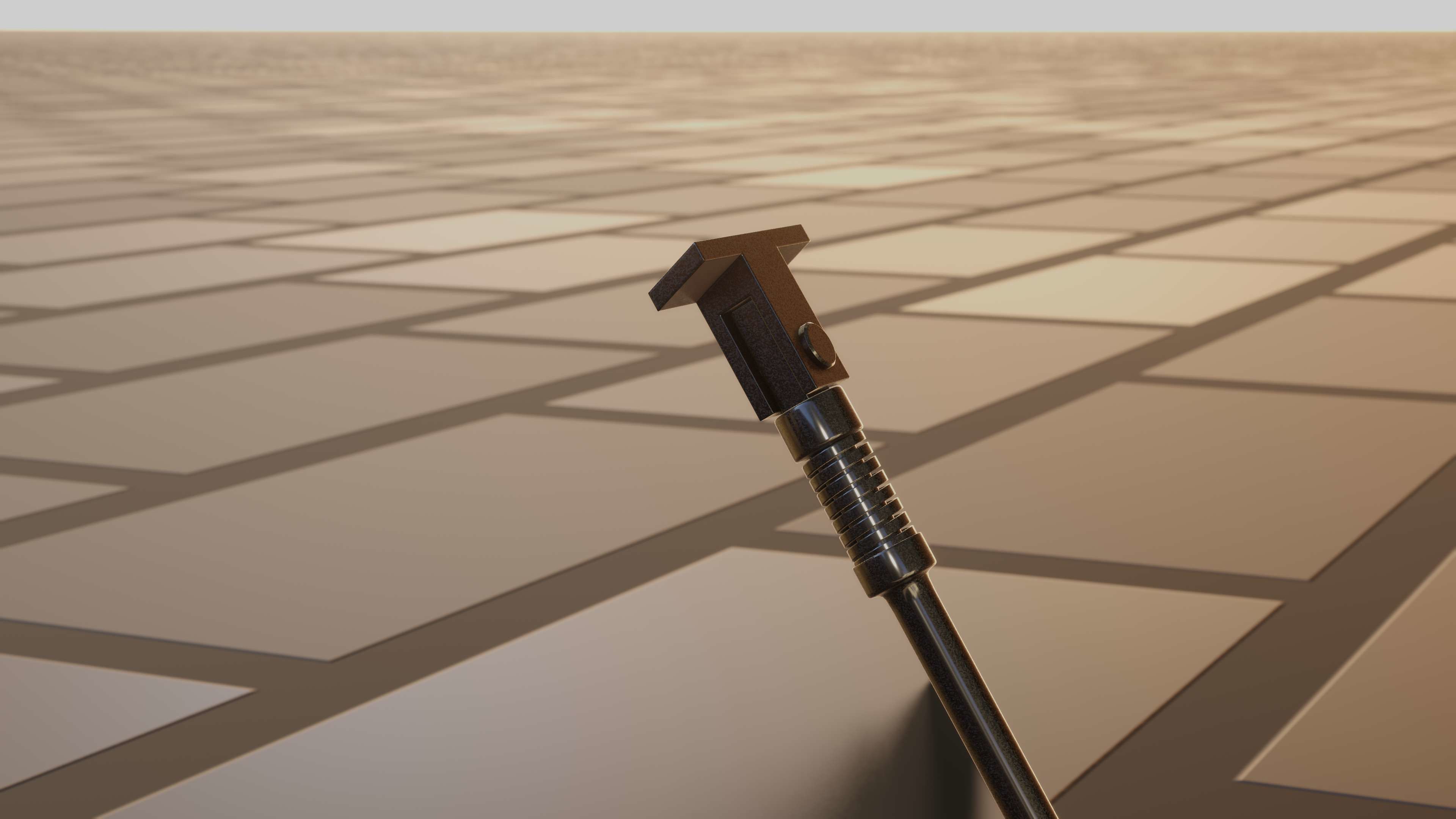 E-Scooter Stand with Procedural PBR Material Setup 3D model_61