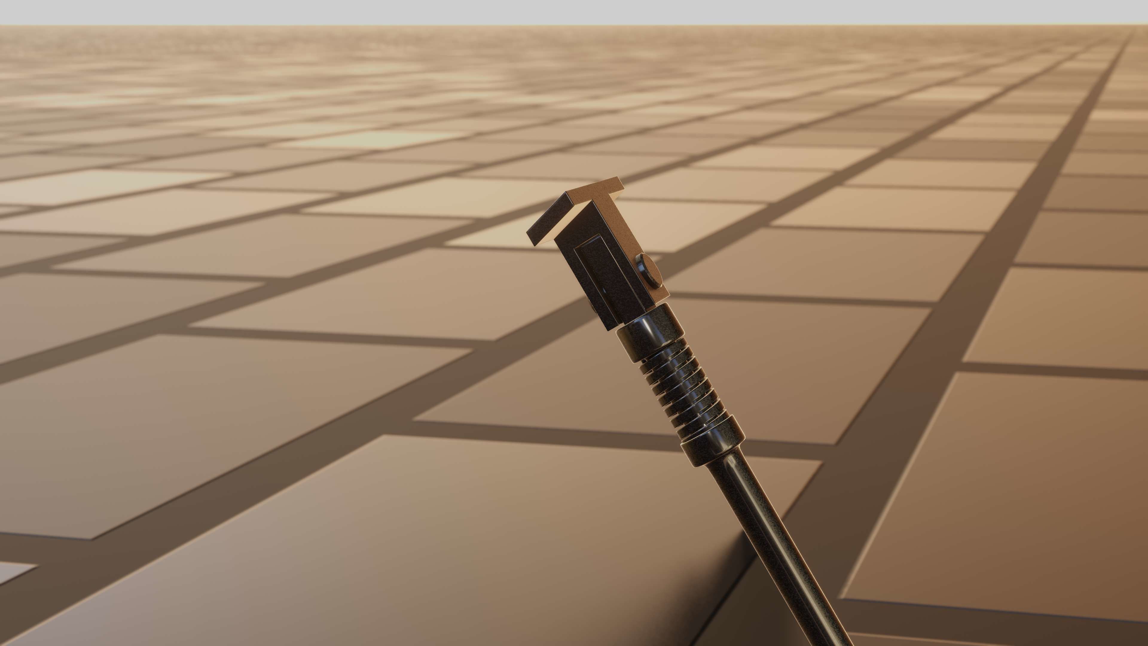 E-Scooter Stand with Procedural PBR Material Setup 3D model_72