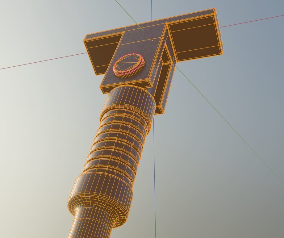 E-Scooter Stand with Procedural PBR Material Setup 3D model_4