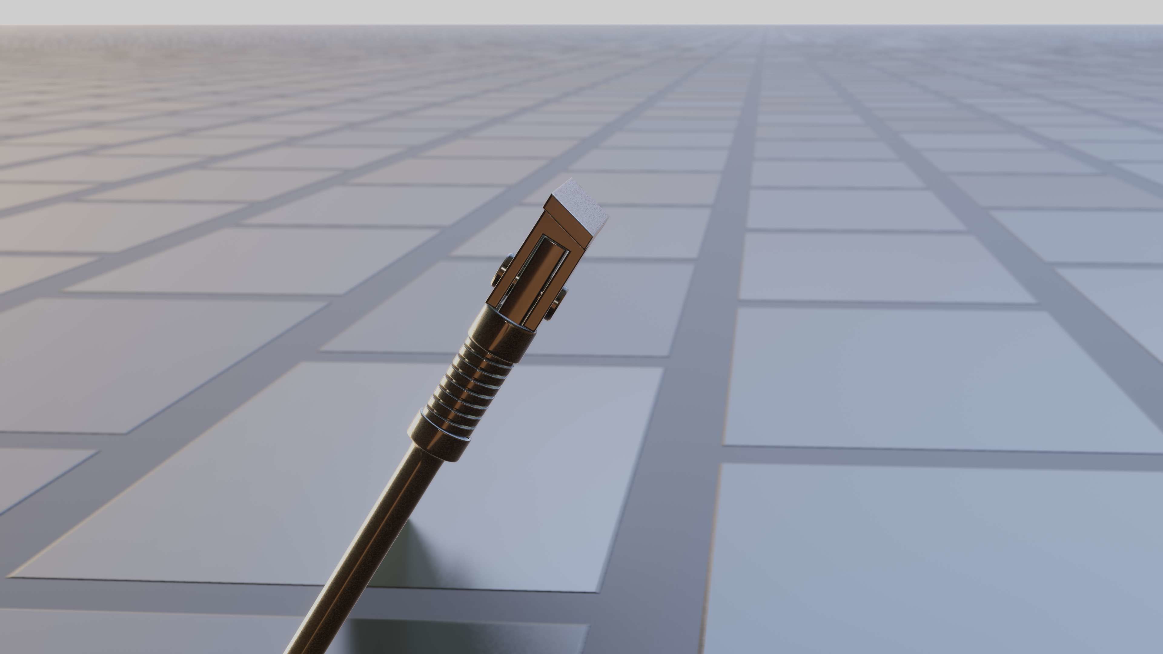 E-Scooter Stand with Procedural PBR Material Setup 3D model_34