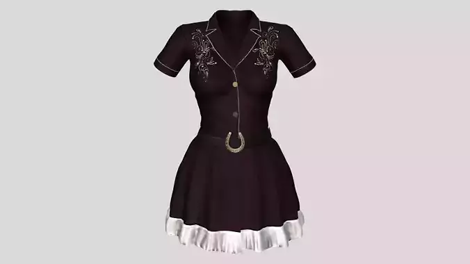 Female Mini Cowgirl Dress