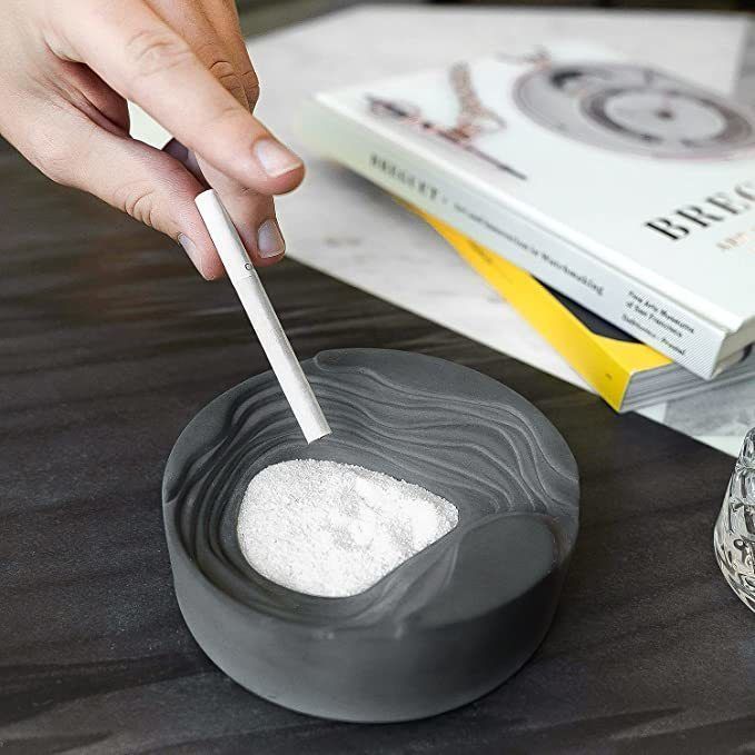 Geometry Cigar Cigarette Ashtray 3D print model_1