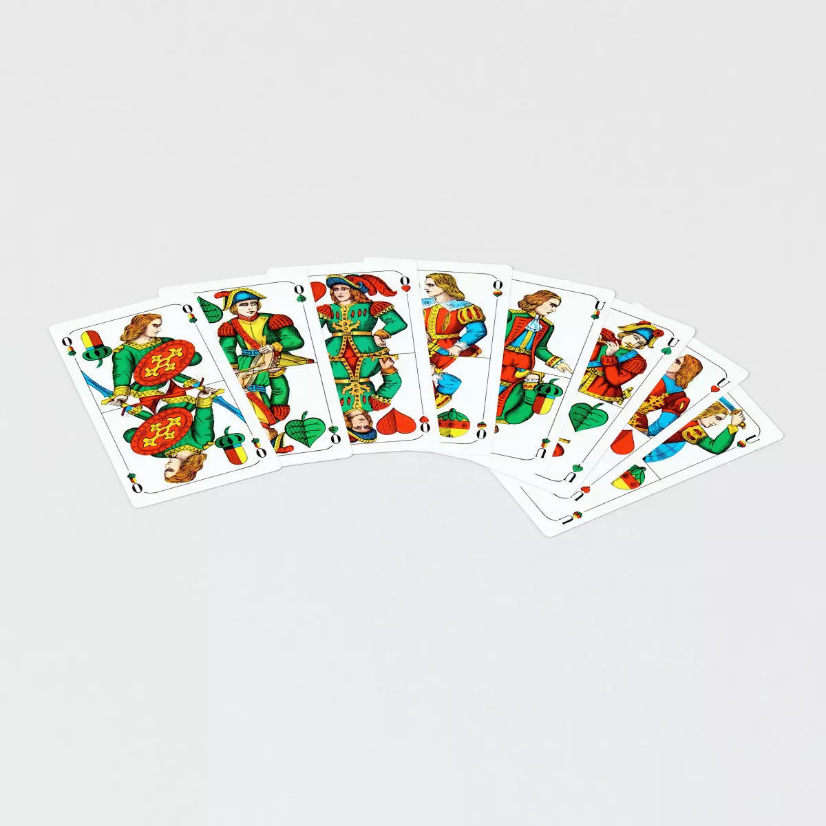 Schafkopf Playing Cards Deck - single textures Low-poly 3D model_0