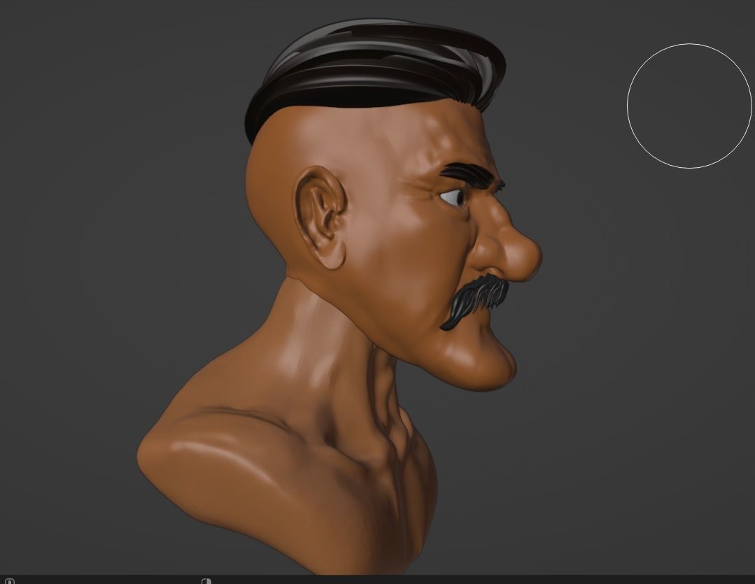 portrait for print 3D print model_7