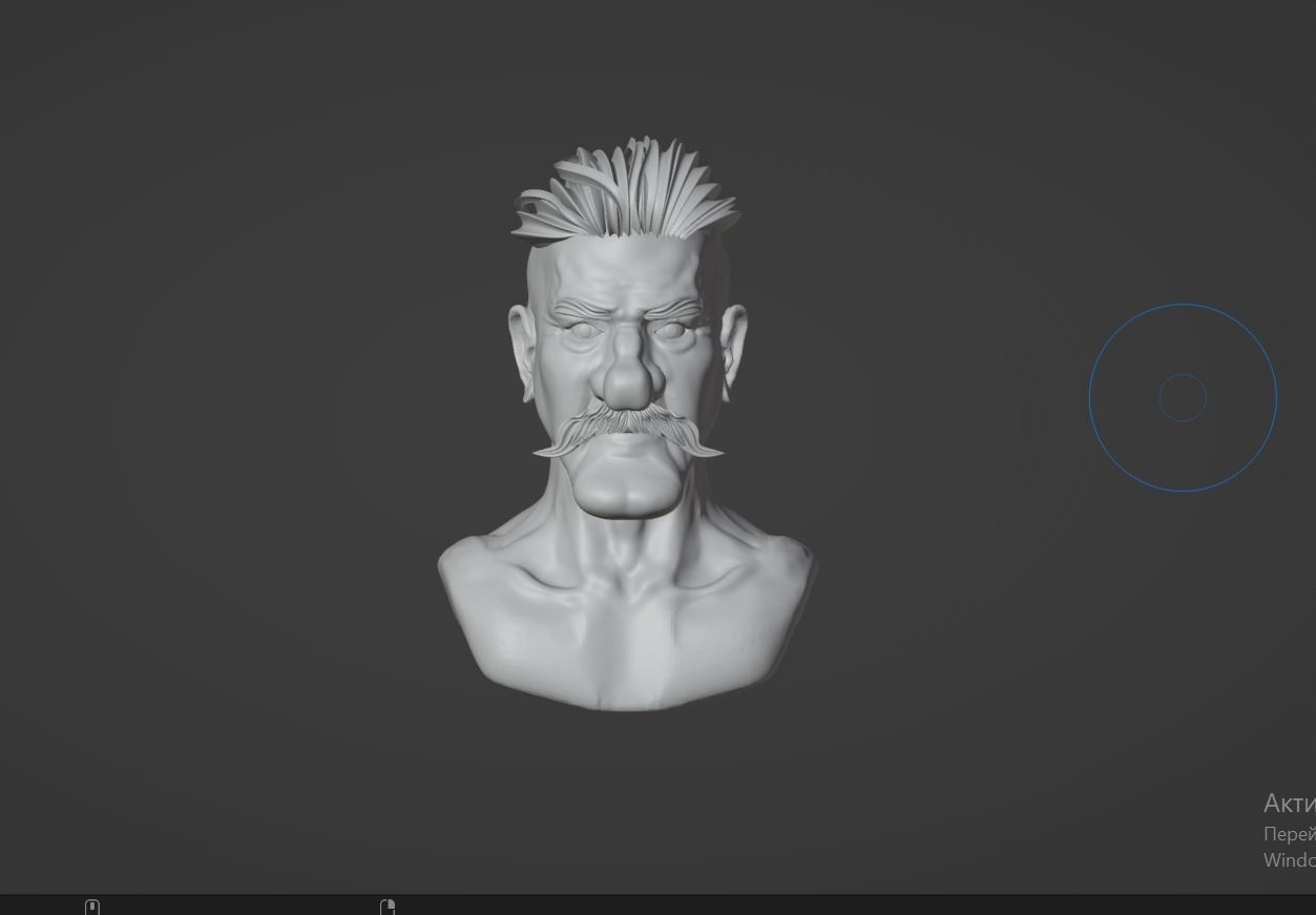 portrait for print 3D print model_11