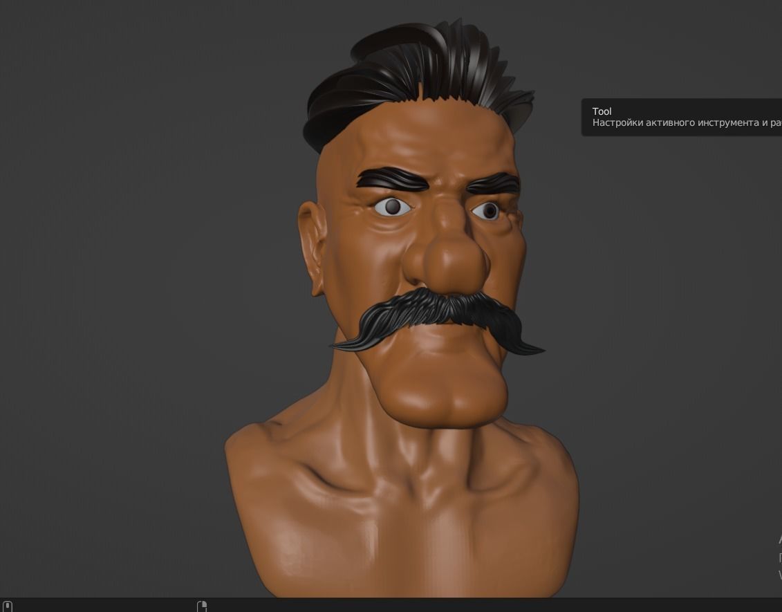 portrait for print 3D print model_8