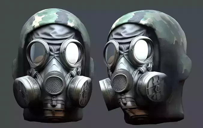 Helmet 3d model military combat Military Low-poly 3D model