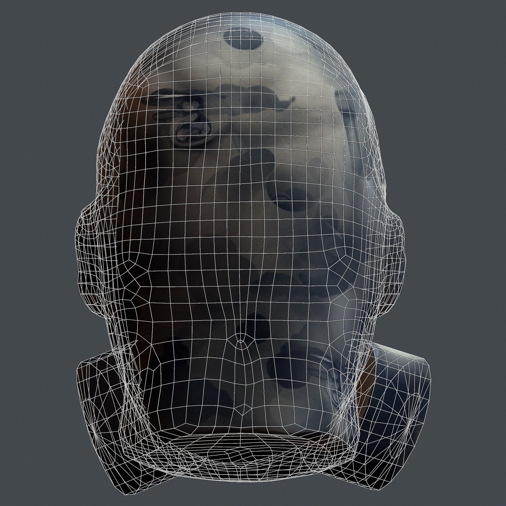 Helmet 3d model military combat Military Low-poly  Low-poly 3D model_8