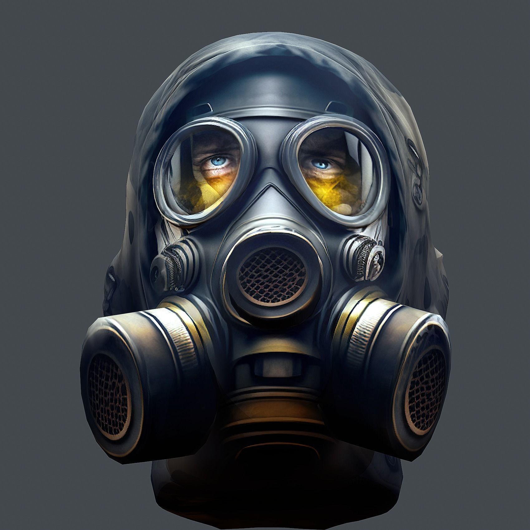 Helmet 3d model military combat Military Low-poly  Low-poly 3D model_5