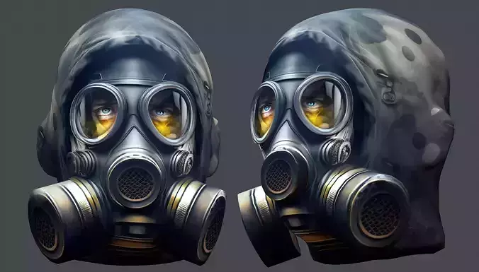 Helmet 3d model military combat Military Low-poly  Low-poly 3D model