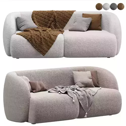 Vienso Cozy Beige Sofa 