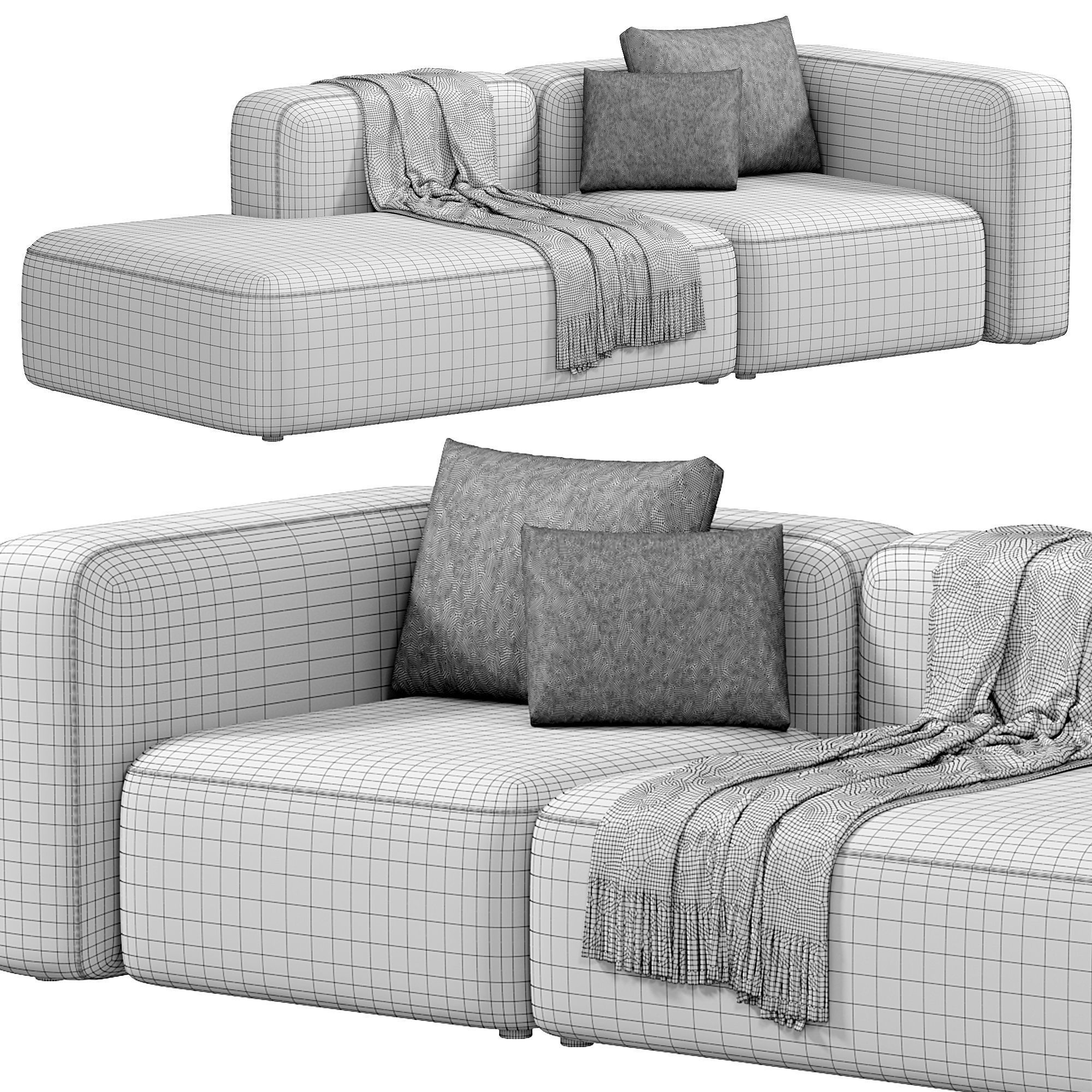 BASECAMP CHAISELOUNGE left Modular Sofa by makenordic 6 3D model_3