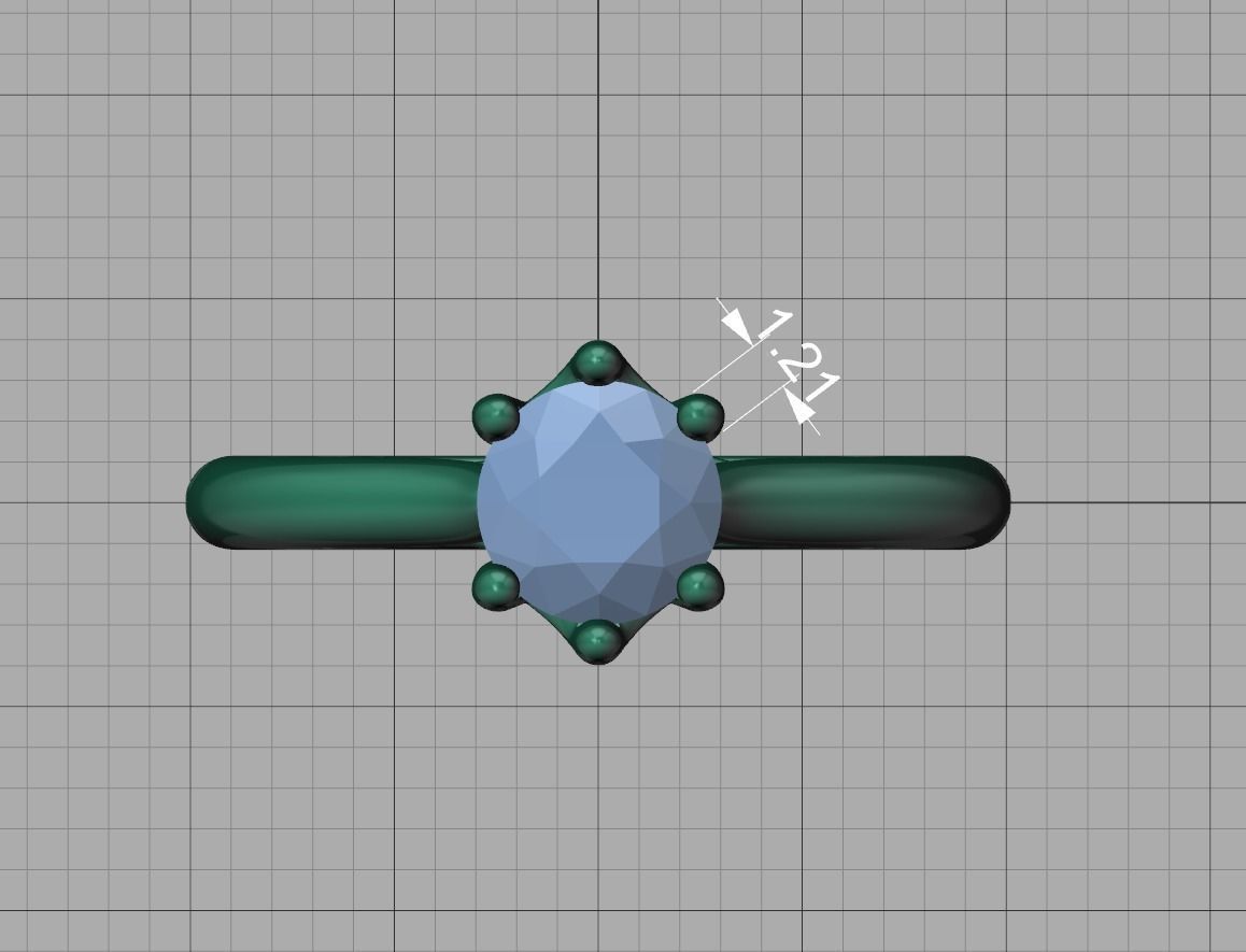 Trellis Solitaire Ring 6mm stone  6 claw Collection 2 rings _43