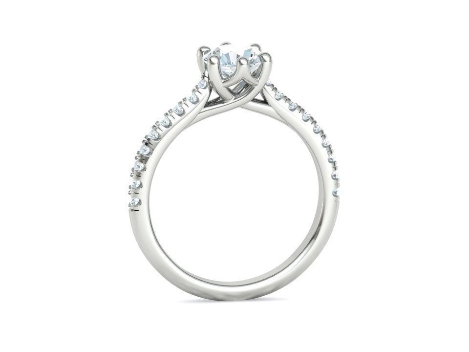 Trellis Solitaire Ring 6mm stone  6 claw Collection 2 rings _19