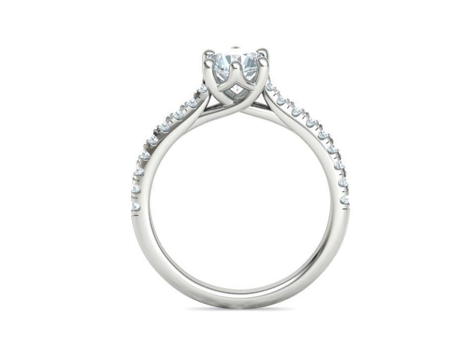 Trellis Solitaire Ring 6mm stone  6 claw Collection 2 rings _16