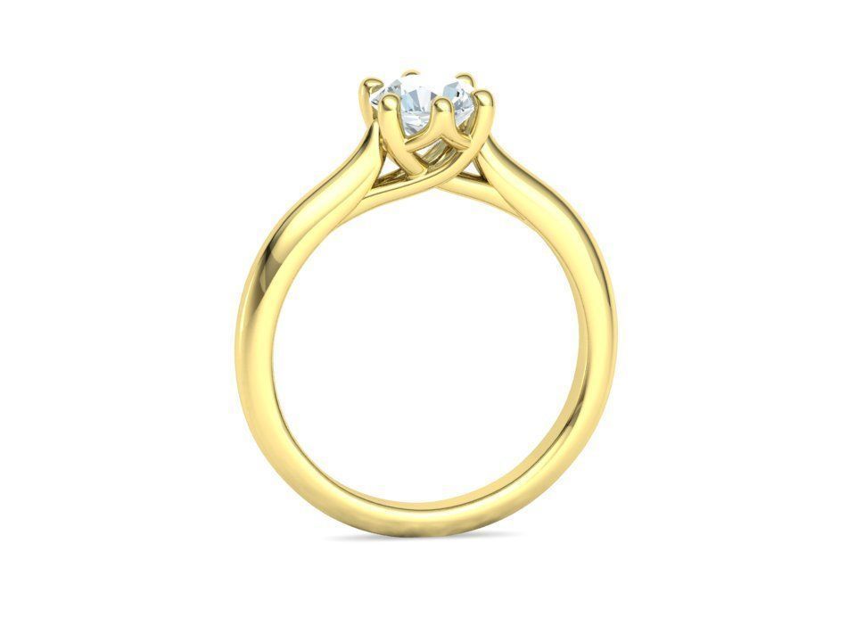 Trellis Solitaire Ring 6mm stone  6 claw Collection 2 rings _37