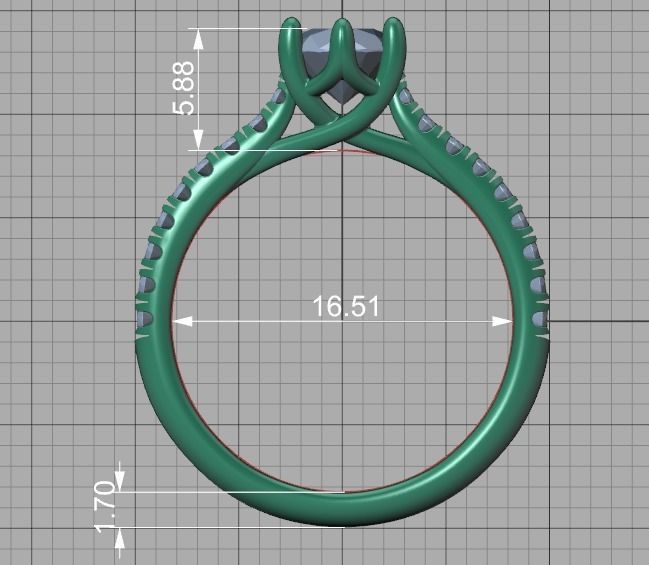 Trellis Solitaire Ring 6mm stone  6 claw Collection 2 rings _25