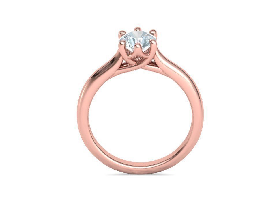 Trellis Solitaire Ring 6mm stone  6 claw Collection 2 rings _33