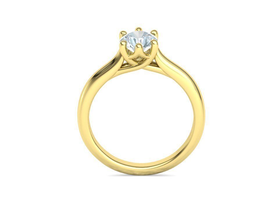 Trellis Solitaire Ring 6mm stone  6 claw Collection 2 rings _34