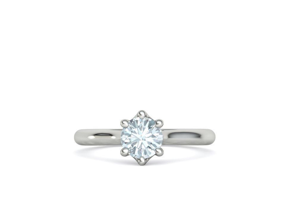 Trellis Solitaire Ring 6mm stone  6 claw Collection 2 rings _32