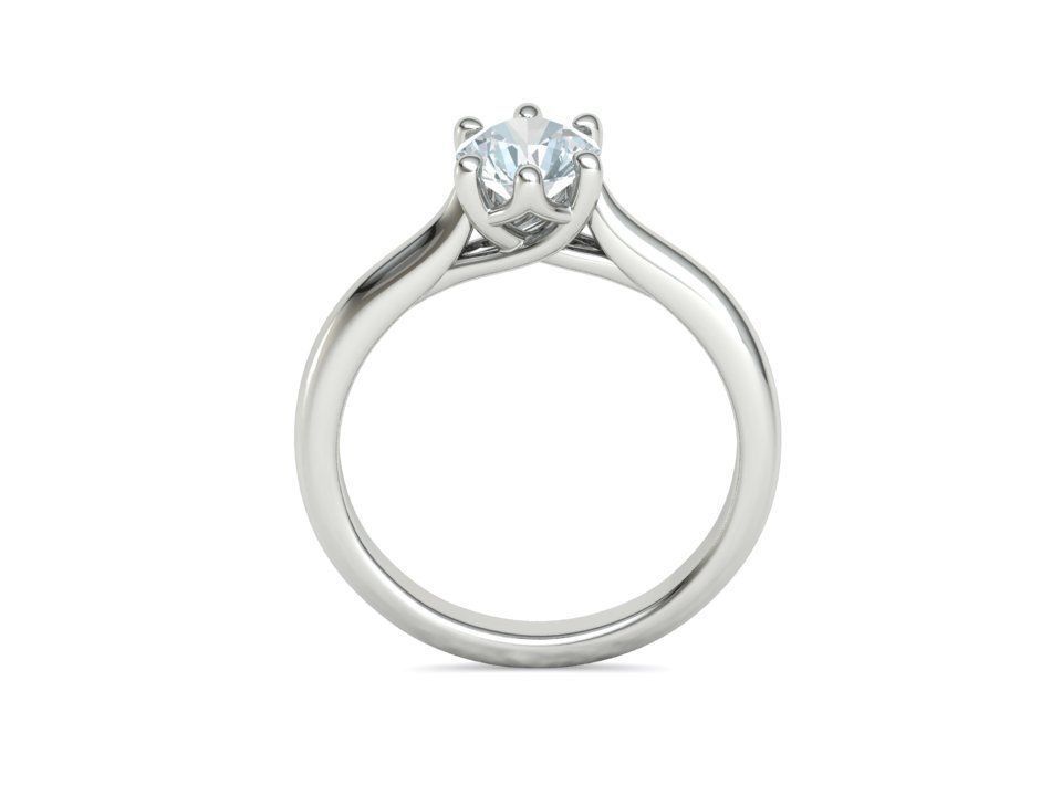 Trellis Solitaire Ring 6mm stone  6 claw Collection 2 rings _35