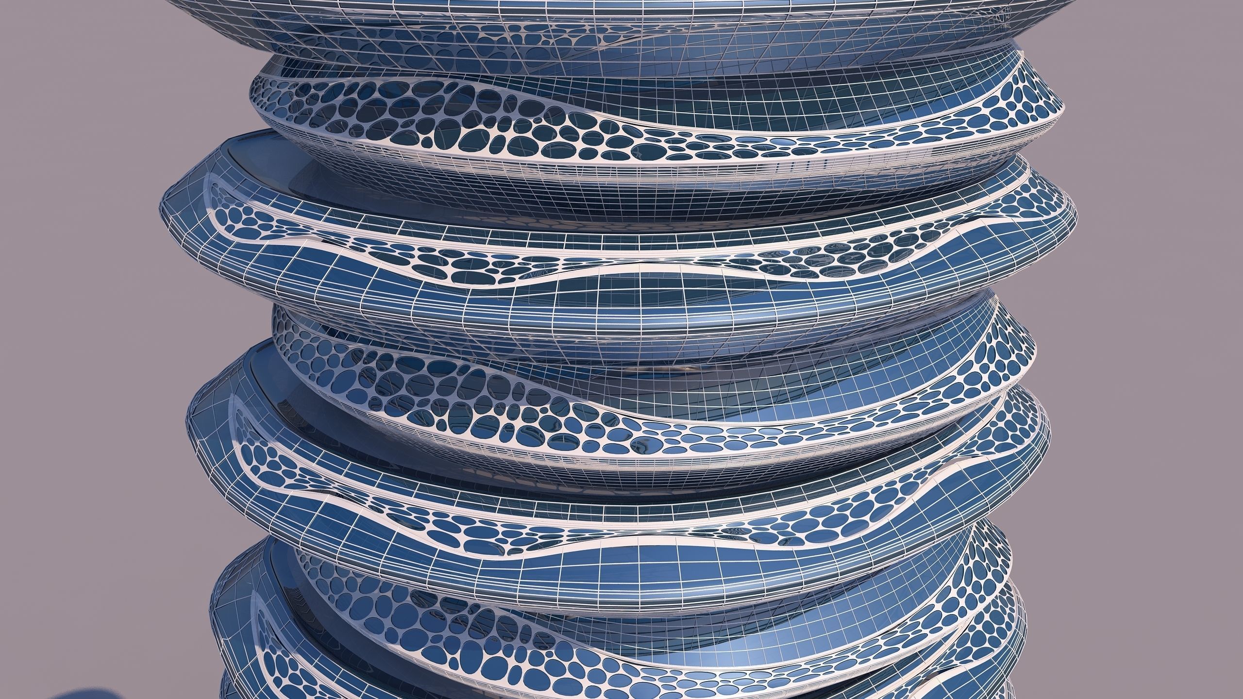 0114 - Organic Skyscraper 3D model_5