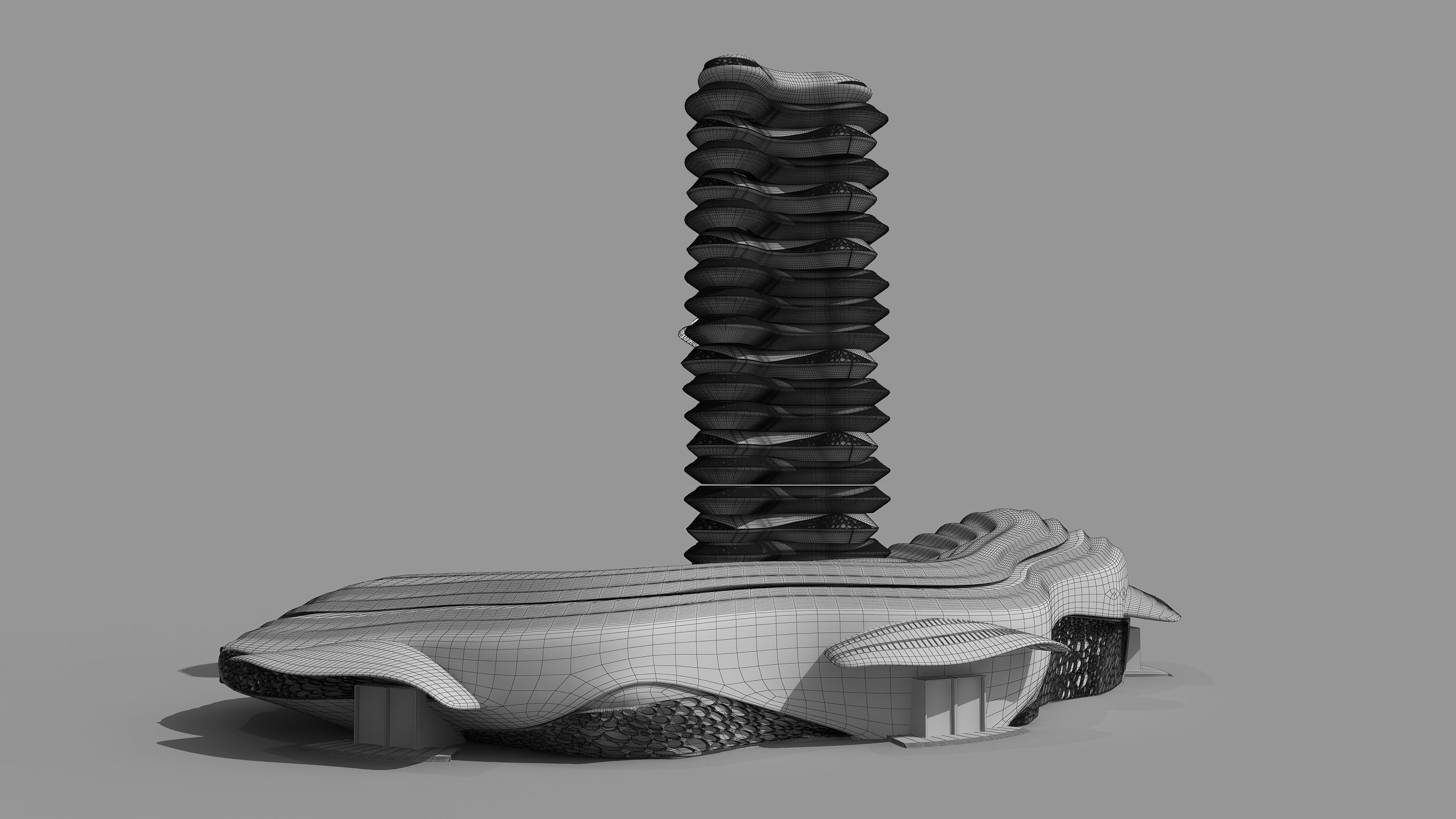 0114 - Organic Skyscraper 3D model_30