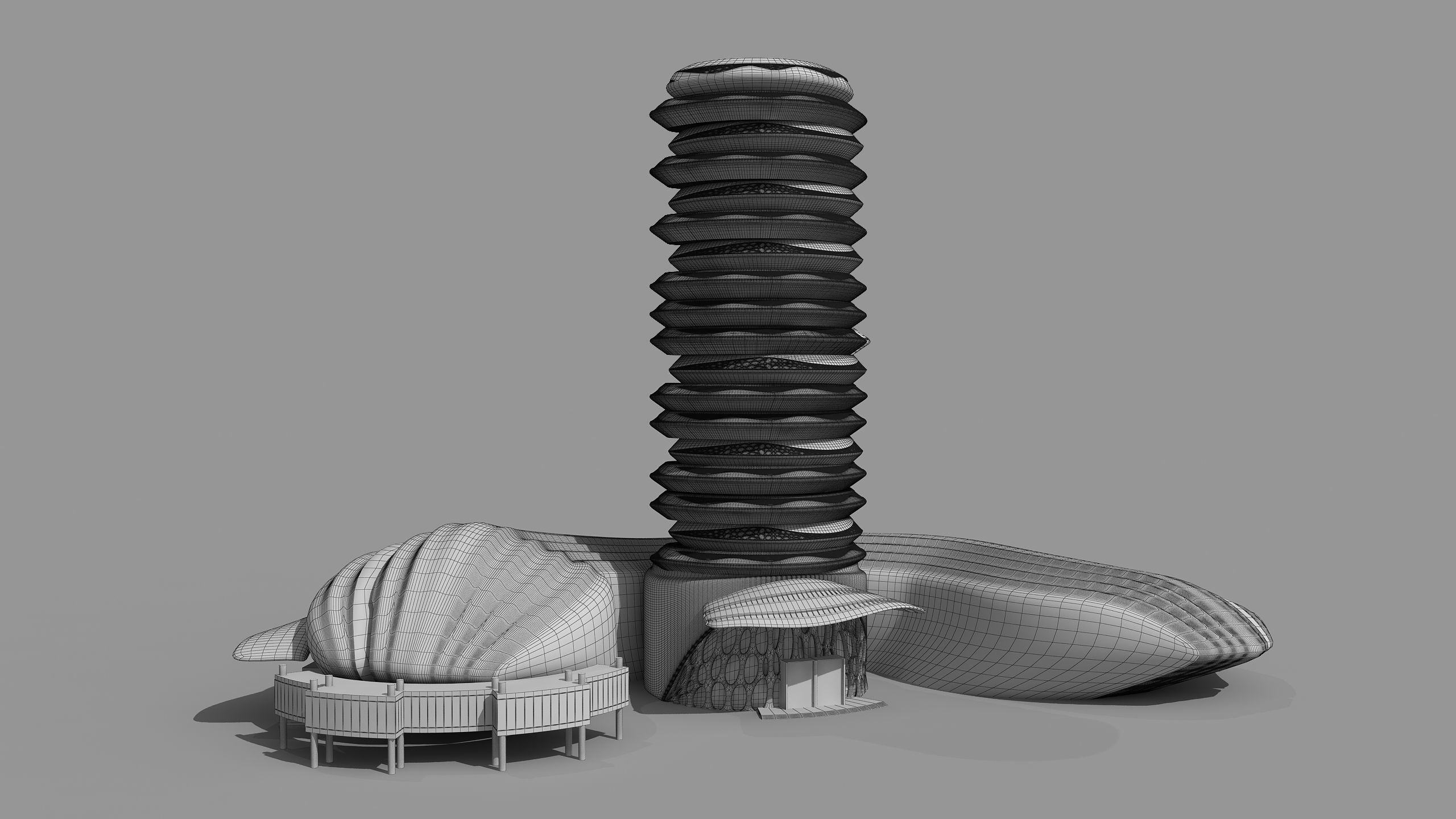 0114 - Organic Skyscraper 3D model_25