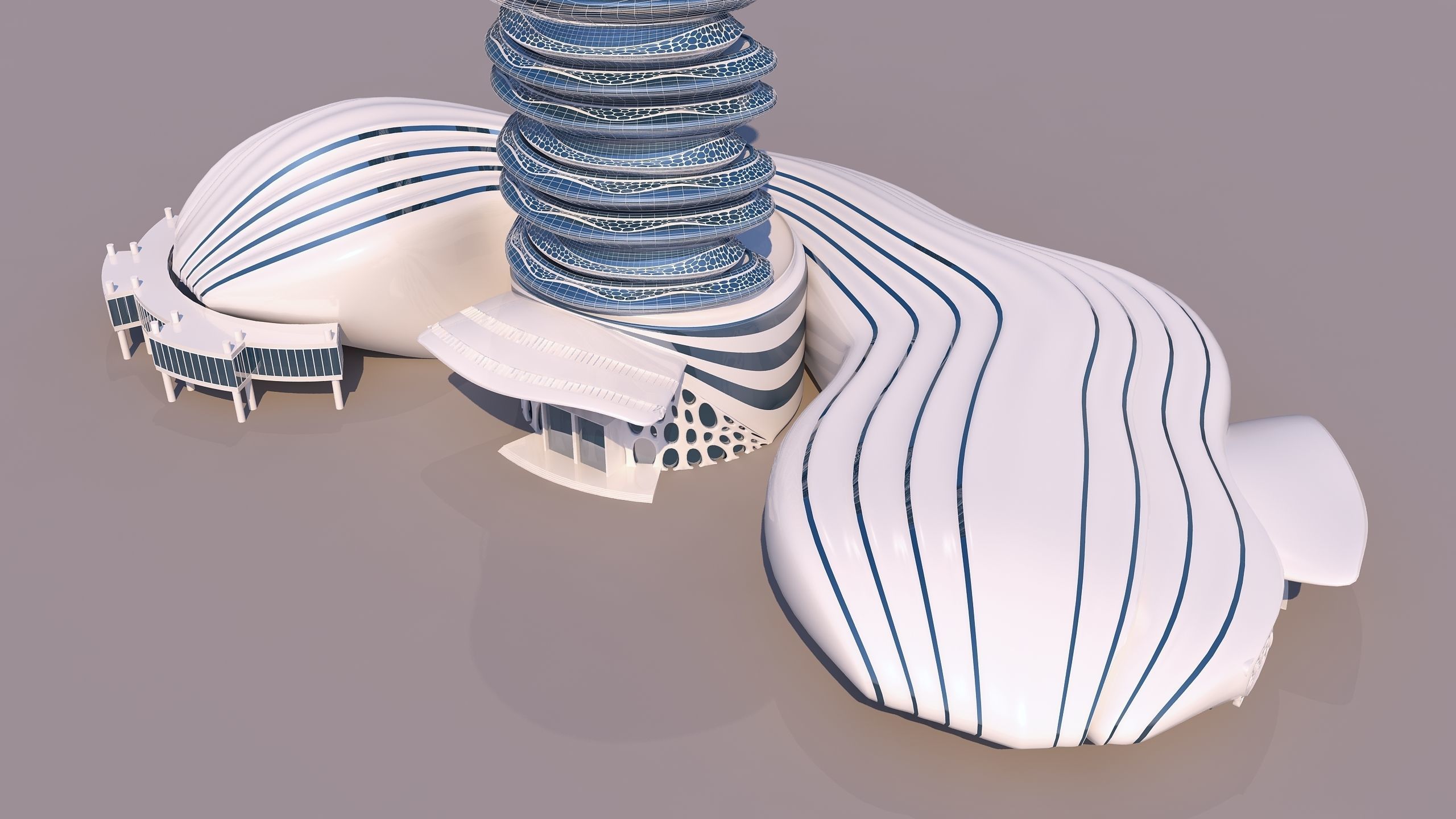 0114 - Organic Skyscraper 3D model_9