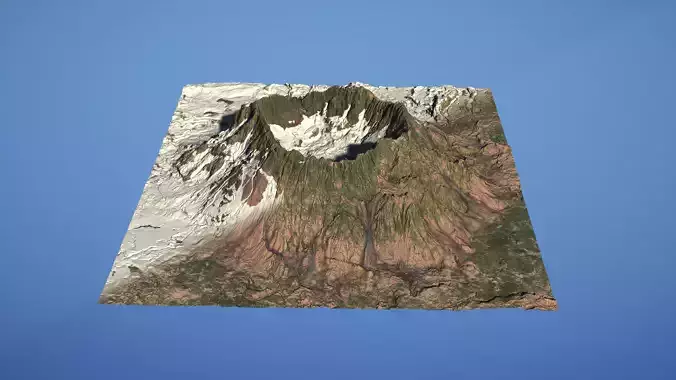 Landscape Environment Volcano Snow 02