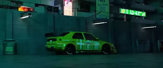 Free Cyberpunk Car Scene 3D Blender File Free 3D model Free Cyberpunk Car Scene 3D Blender File Free 3D model