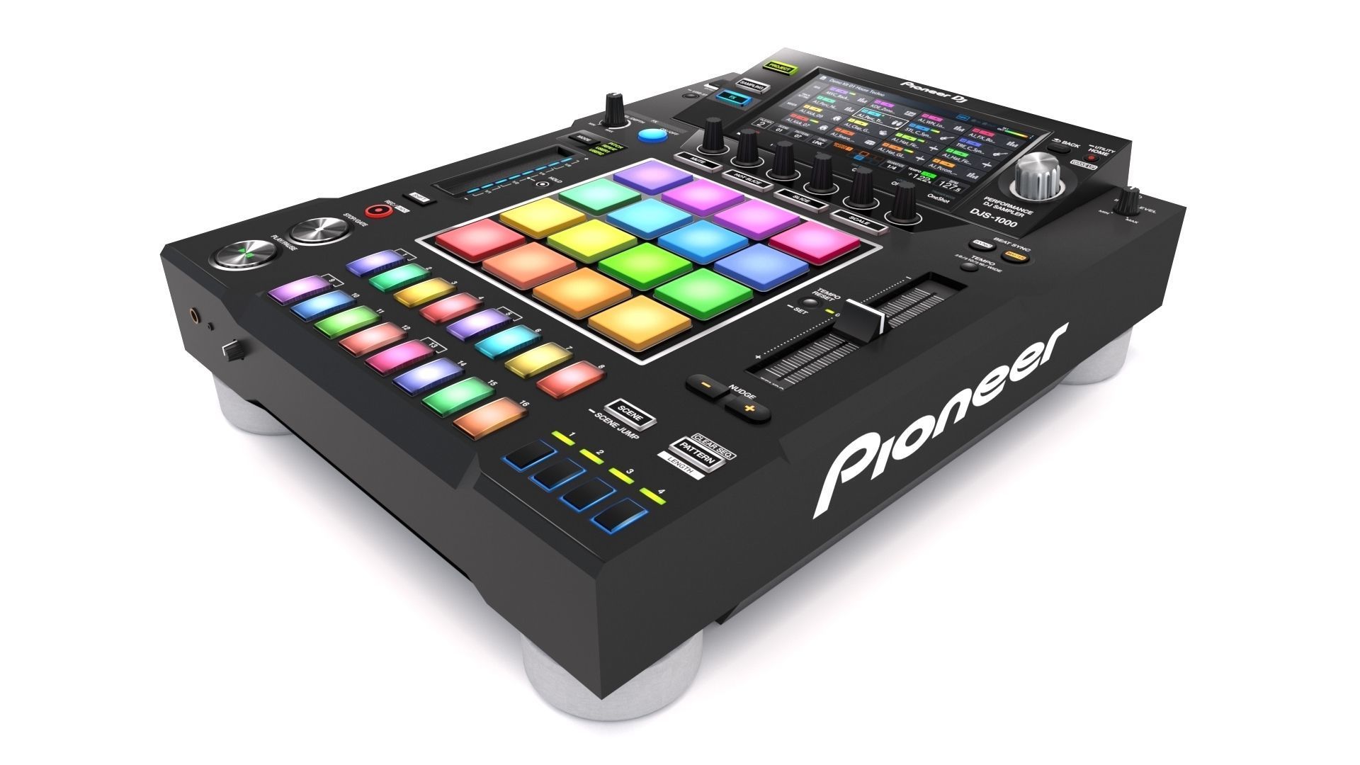 Pioneer djs-1000 DJ Sampler 3D model_5