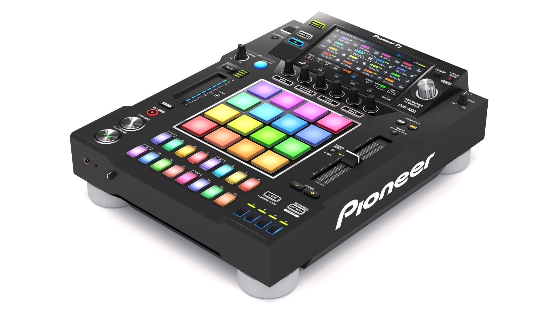 Pioneer djs-1000 DJ Sampler 3D model_2