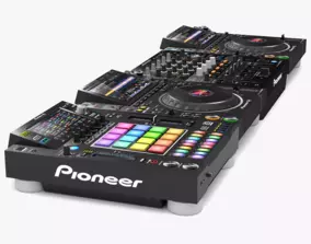 Pioneer DJ Set 3 DJM0750 MK2 and CDJ 3000 Nexus 3D model
