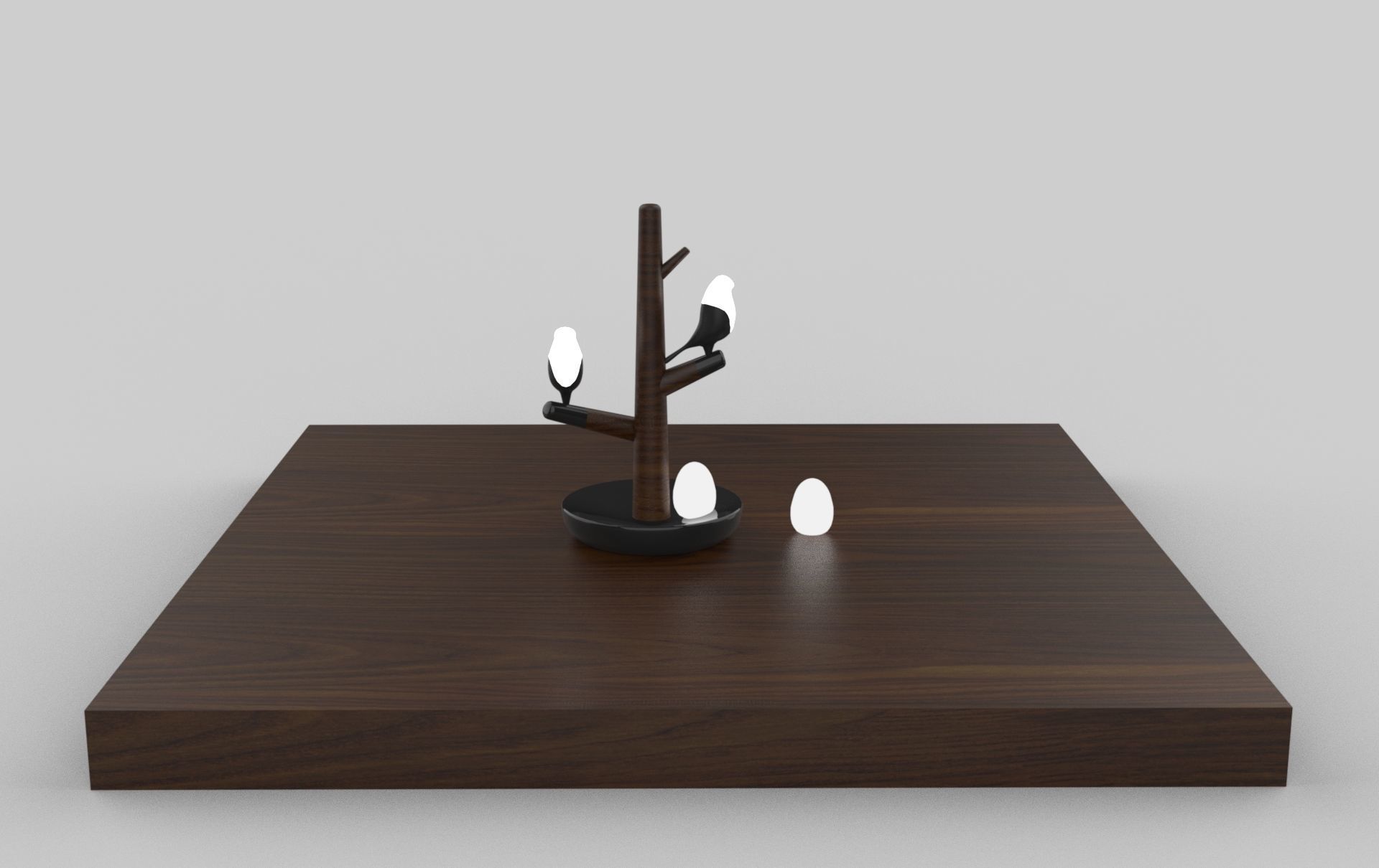 bird light Low-poly 3D model_1