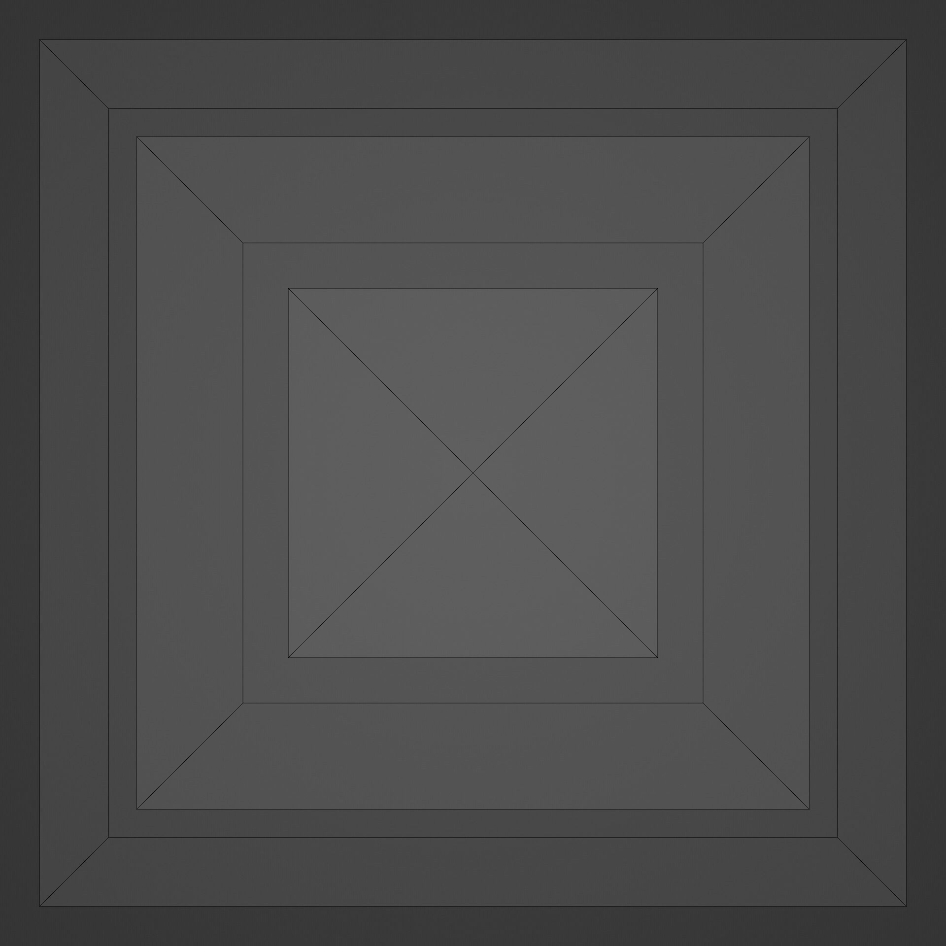 Pyramid Separated into 3 Parts Low-poly 3D model_15