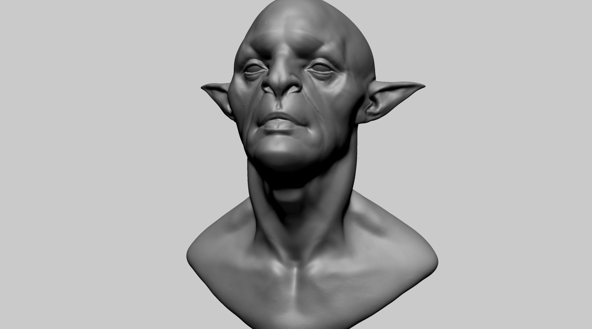 Creature Head B1 3D model_8