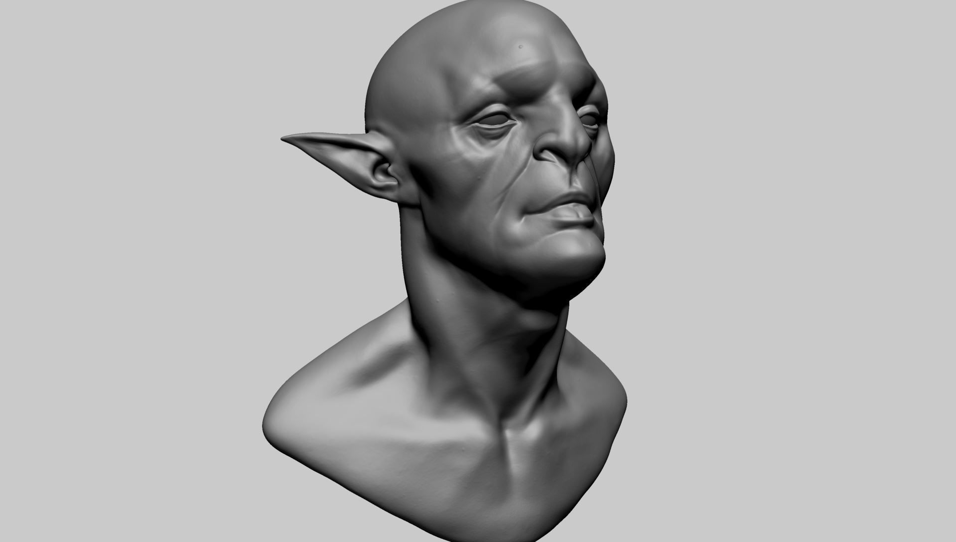 Creature Head B1 3D model_2
