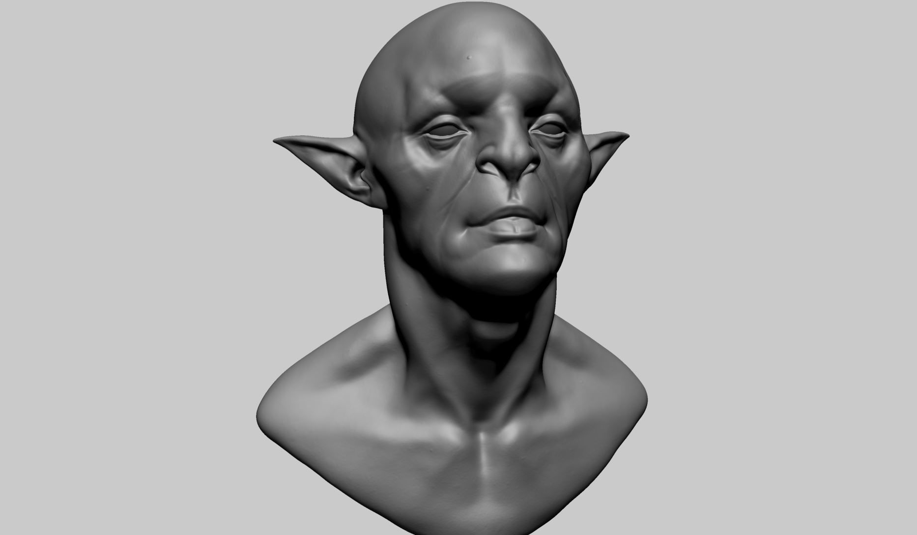Creature Head B1 3D model_1