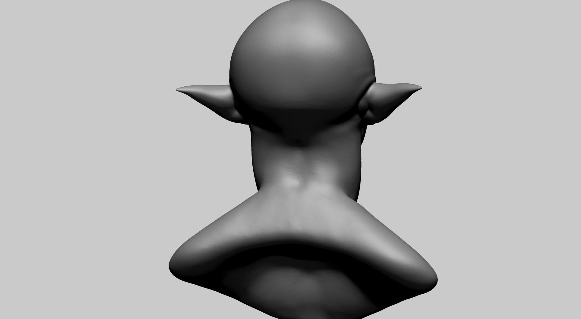Creature Head B1 3D model_4