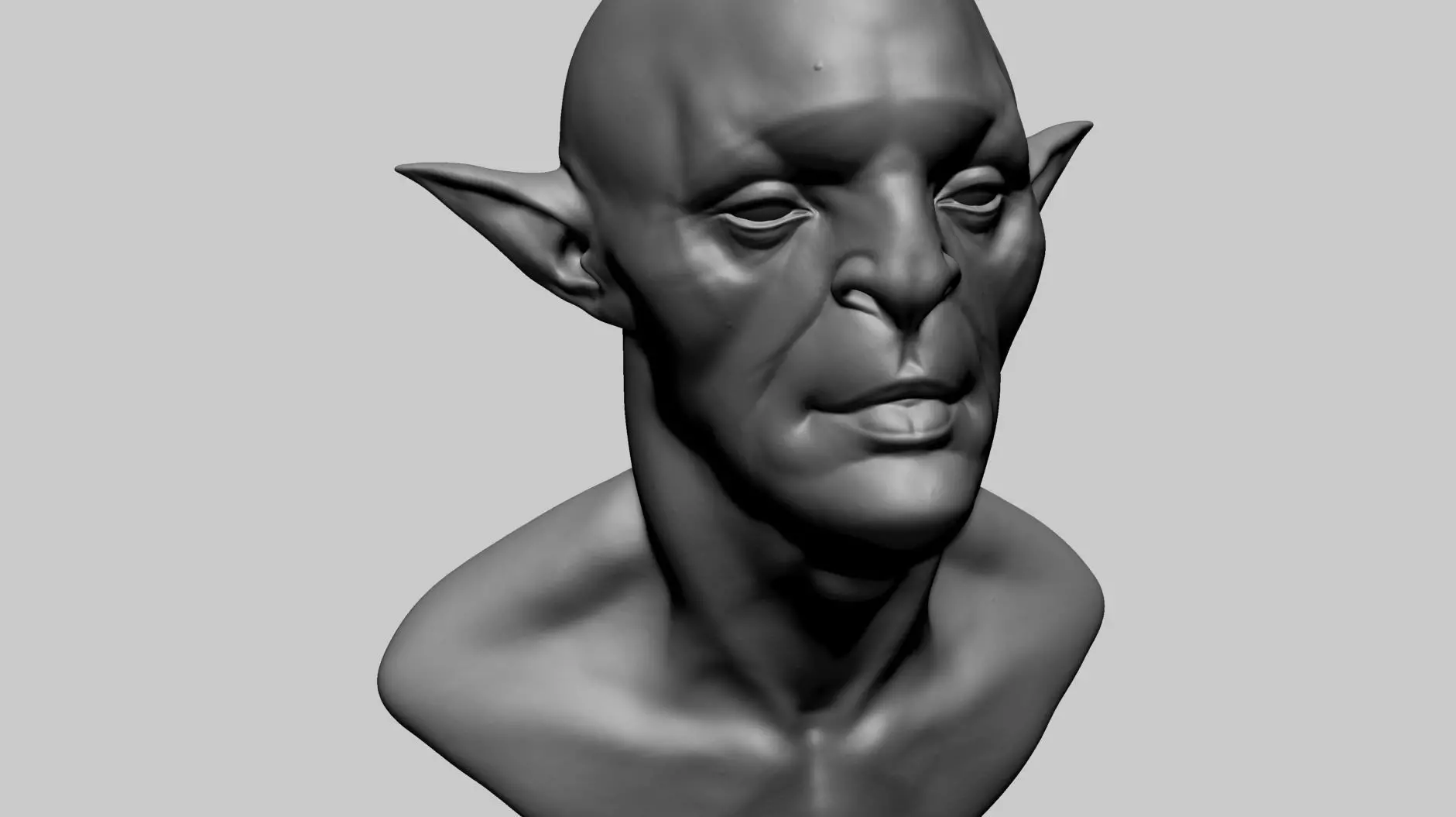 Creature Head B1 3D model_0