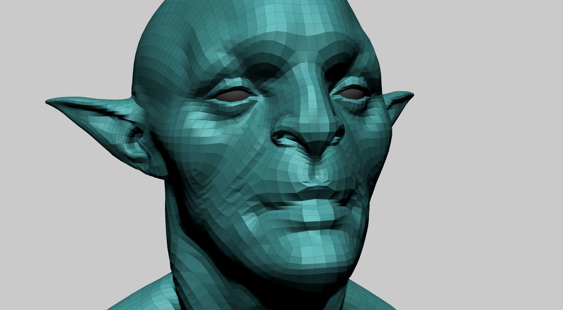 Creature Head B1 3D model_12