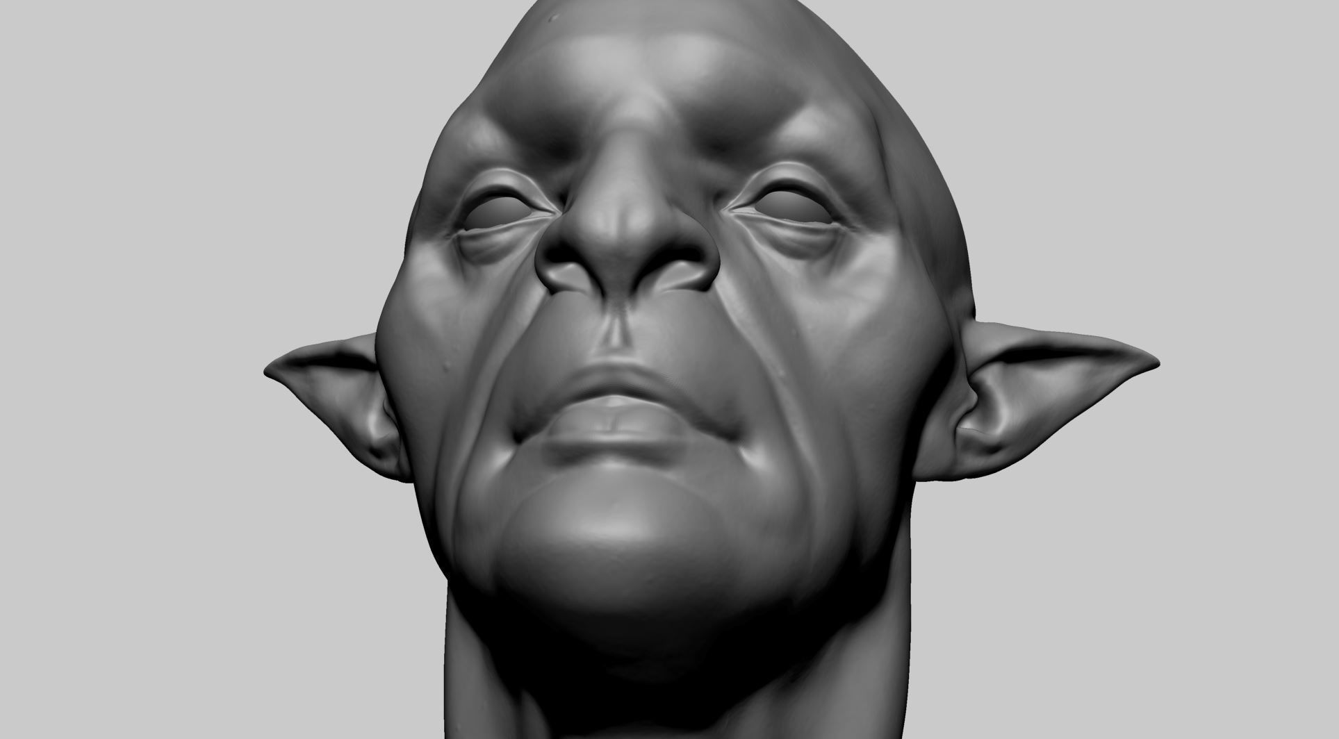 Creature Head B1 3D model_11