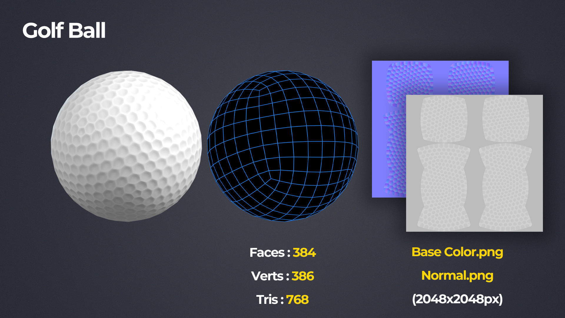 Sports Equipment Pack Low-poly 3D model_14